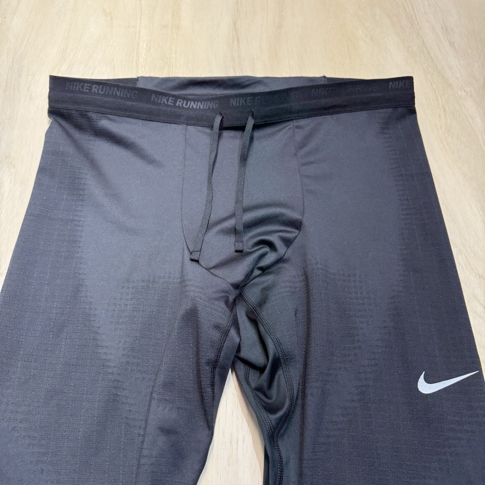 NEW Nike Phenom Elite Running Tights CZ8823-010 Mens L Black Reflective $90 - Picture 4 of 10